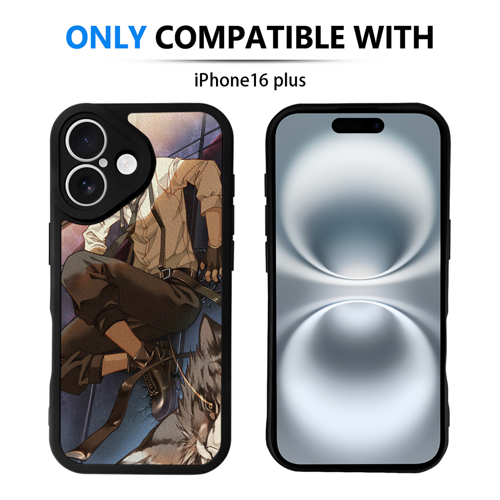 （画像用） 文豪ストレイドッグス Bungo Stray Dogs 【iPhone 16シリーズ対応】シリコンスマホケース（レザー調） 材質：シリコン